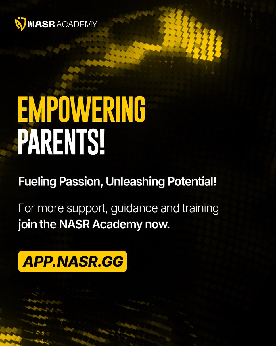 👨‍👩‍👧‍👦 Learn.
🎯 Compete.
📈 Grow — together.

Empower your parenting journey.
📍 Abu Dhabi | Esports Training &amp; Gaming Education

#NASRAcademy #Academy #Kids #Parents #Esports #ParentsTips #Parenting #ParentingTips #AbuDhabi #UAEParents #uaemoms #uaekids #uaegamers