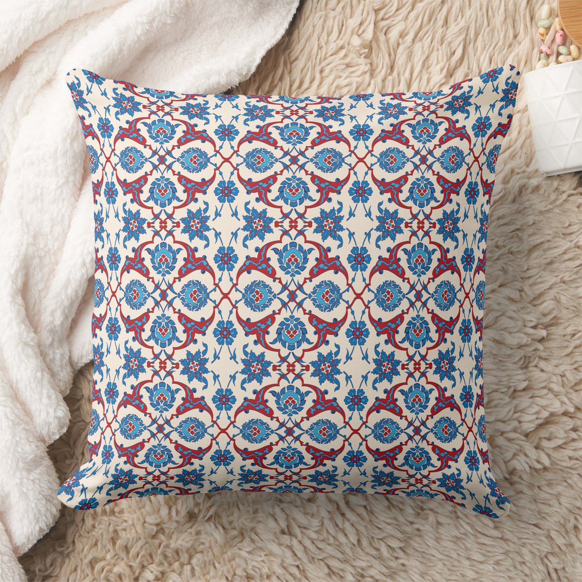 PDyaczenko's tweet image. Did you know Iznik ceramics were so prized they were gifted to European royalty in the 16th century? Add a touch of history with this Iznik Floral Pattern Throw Pillow, available at zazzle.com/iznik_floral_p…. #HomeDecor #IznikDesign