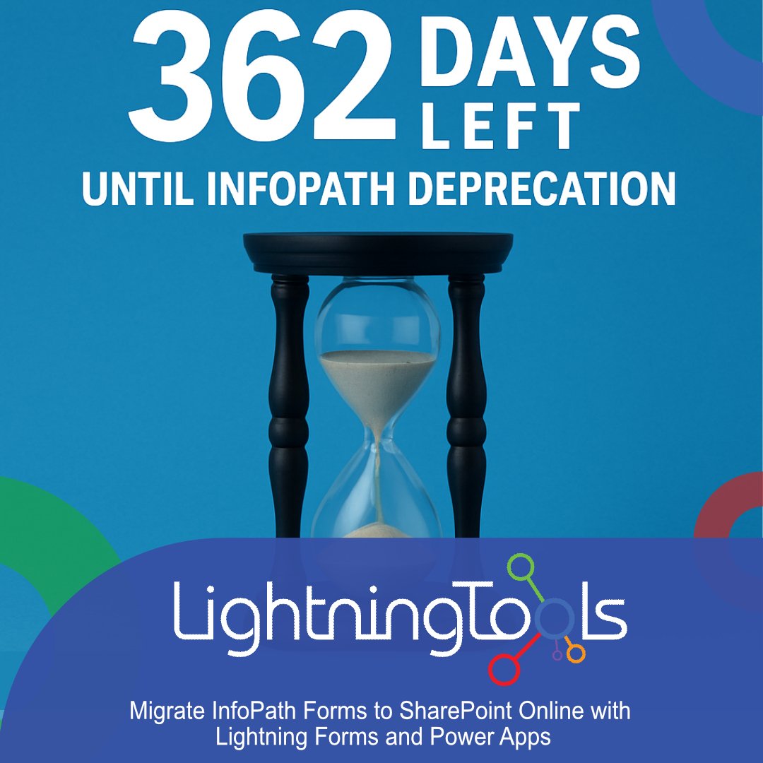 #InfoPath support ends in 362 days! Join us on 17 July at 15:00 BST (10:00 EDT) for a free, live webinar on migrating forms to #SharePoint Online &amp; Power Apps using the Form Migrator!
hubs.ly/Q03wpYV30
#Microsoft365 #InfoPath #Webinar #Infopathforms #powerapps #M365forms