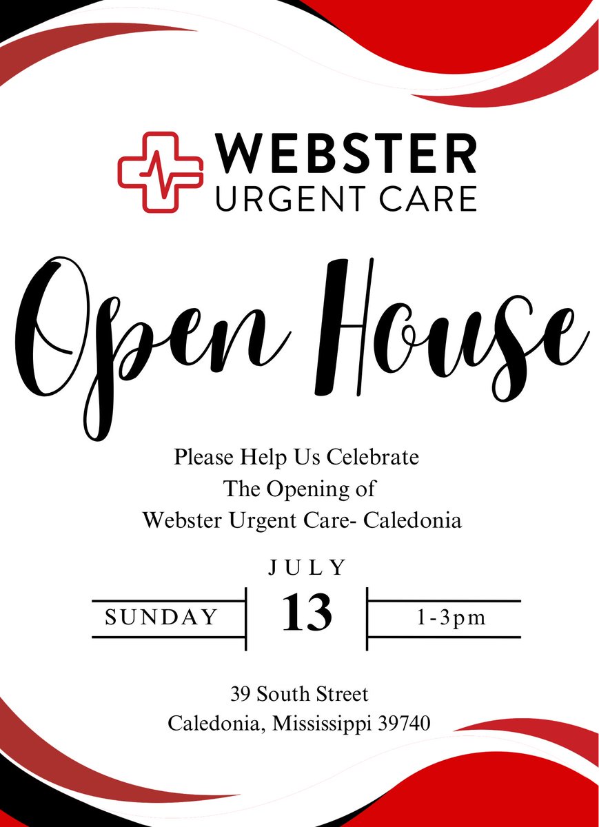 CareWebster's tweet photo. Webster Urgent Care, Caledonia is ready. Come see us July 13th 1-3 for Open House. Opening Day is July 14th. https://t.co/rrjhZcErdV