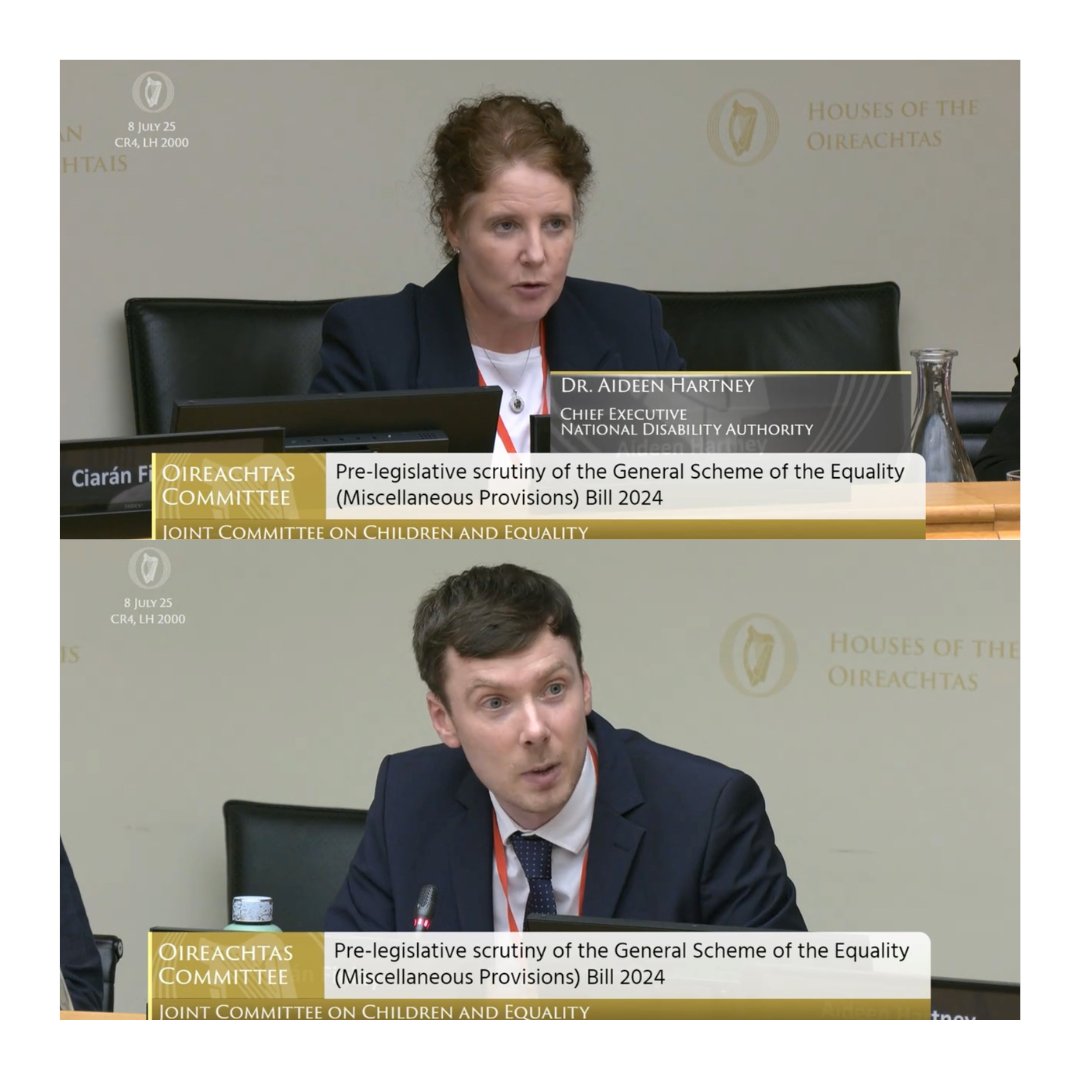 NDAIreland's tweet image. We appeared before the Oireachtas Joint Committee on Children & Equality yesterday evening.
The Committee met to undertake pre-legislative scrutiny of the General Scheme of the Equality (Miscellaneous Provisions) Bill 2024.
Read our opening statement:
nda.ie/news/nda-appea…