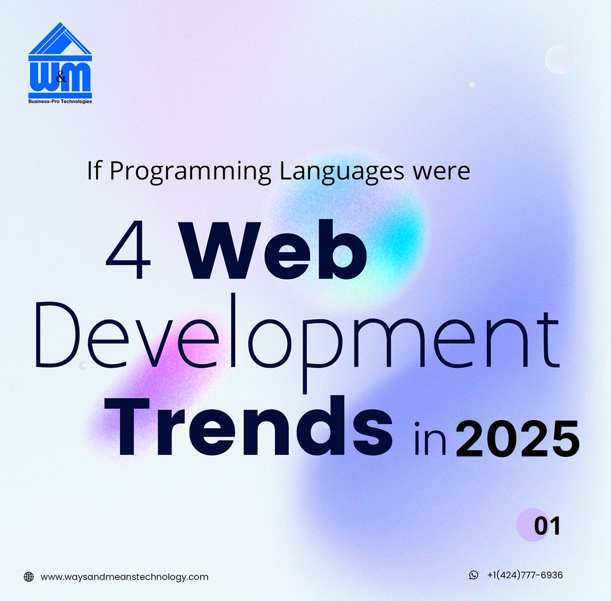 WMTechnology's tweet image. Web Dev in 2025 is AI-powered, serverless, and seamless.

3 game-changers:

1. SPAs
2. Runtime AI
3. Serverless Architecture

Explore more: waysandmeanstechnology.com
+1 (424) 777-6936
#WebDevelopment #AIinWeb #WMTechnology