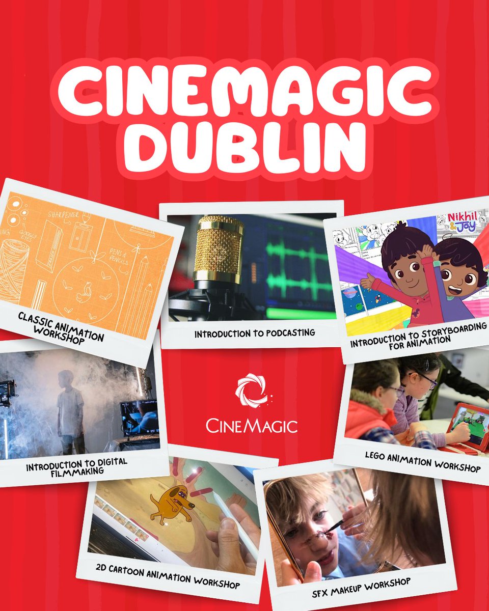 Cinemagic's tweet image. 🎬 Join us this summer at Dublin’s @studiosliffey for a series of hands-on creative workshops. Learn new skills, make new friends, and bring stories to life with Cinemagic!

Limited places – browse and book today at cinemagic.org.uk

#Cinemagic #Workshops #YoungFilmmakers
