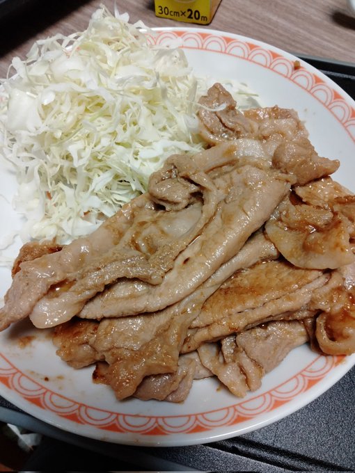 最近は自炊いっぱいするようになったなぁ
昨日作った豚の生姜焼き〜 