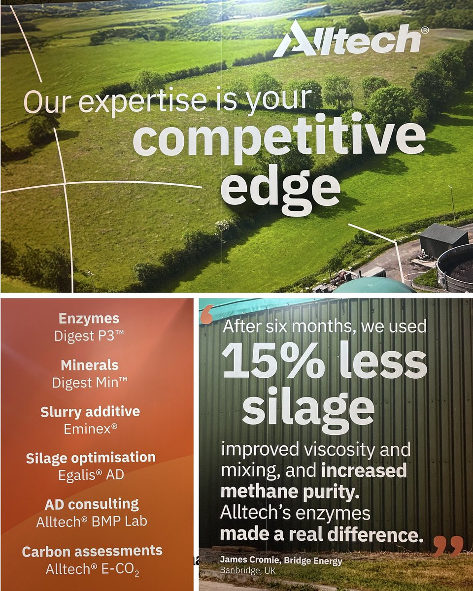 Alltech UK (@alltechuk) on Twitter photo We’re ready for day 1 at this year’s #WorldBiogasExpo! Visit us to find out why our customer say our solution “made a real difference” to their biogas operation and learn how we can support yours 💯
📍NEC Hall 3a, stand E24
#anaerobicdigestion #biogas <a href="/adbioresources/">ADBA – Anaerobic Digestion & Bioresources Asso.</a> We’re ready for day 1 at this year’s #WorldBiogasExpo! Visit us to find out why our customer say our solution “made a real difference” to their biogas operation and learn how we can support yours 💯
📍NEC Hall 3a, stand E24
#anaerobicdigestion #biogas <a href="/adbioresources/">ADBA – Anaerobic Digestion & Bioresources Asso.</a>