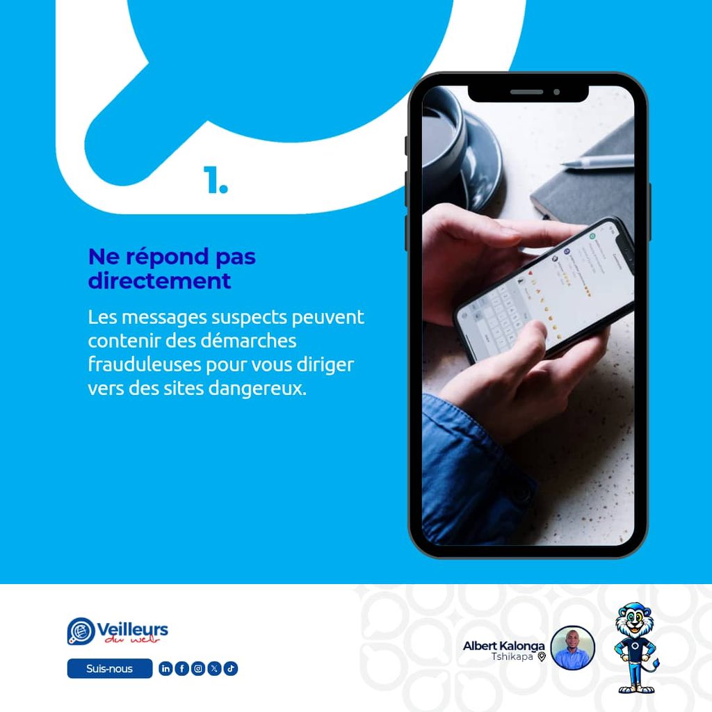 veilleursduweb's tweet image. Cher internaute, il y a des dangers cachés derrière chaque clic sur WhatsApp actuellement. Une erreur suffit pour tomber dans le piège.

Voici trois (3) attitudes à adopter avant de cliquer sur chaque offre en ligne qui paraît belle, mais fausse. 

Ces gestes simples te protègent…