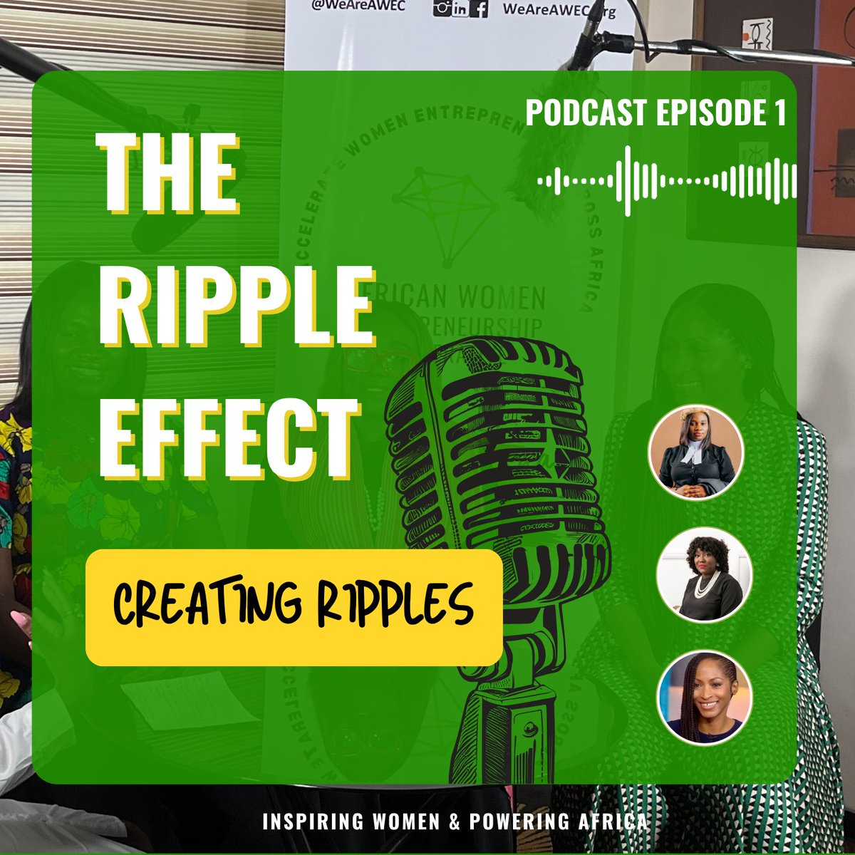 WeAreAWEC's tweet photo. 🎙️ The AWEC Ripple Effect Podcast is here!
Ep 1: Creating Legacy Through Lasting Ripples 🌊
What happens when women entrepreneurs pay it forward? Transformation!
💬 Real stories. 💡 Practical insights.
🎧 Don’t miss it—watch now: https://t.co/NT8JFe5MD6
#WeAreAWEC https://t.co/ZDK397gzr8