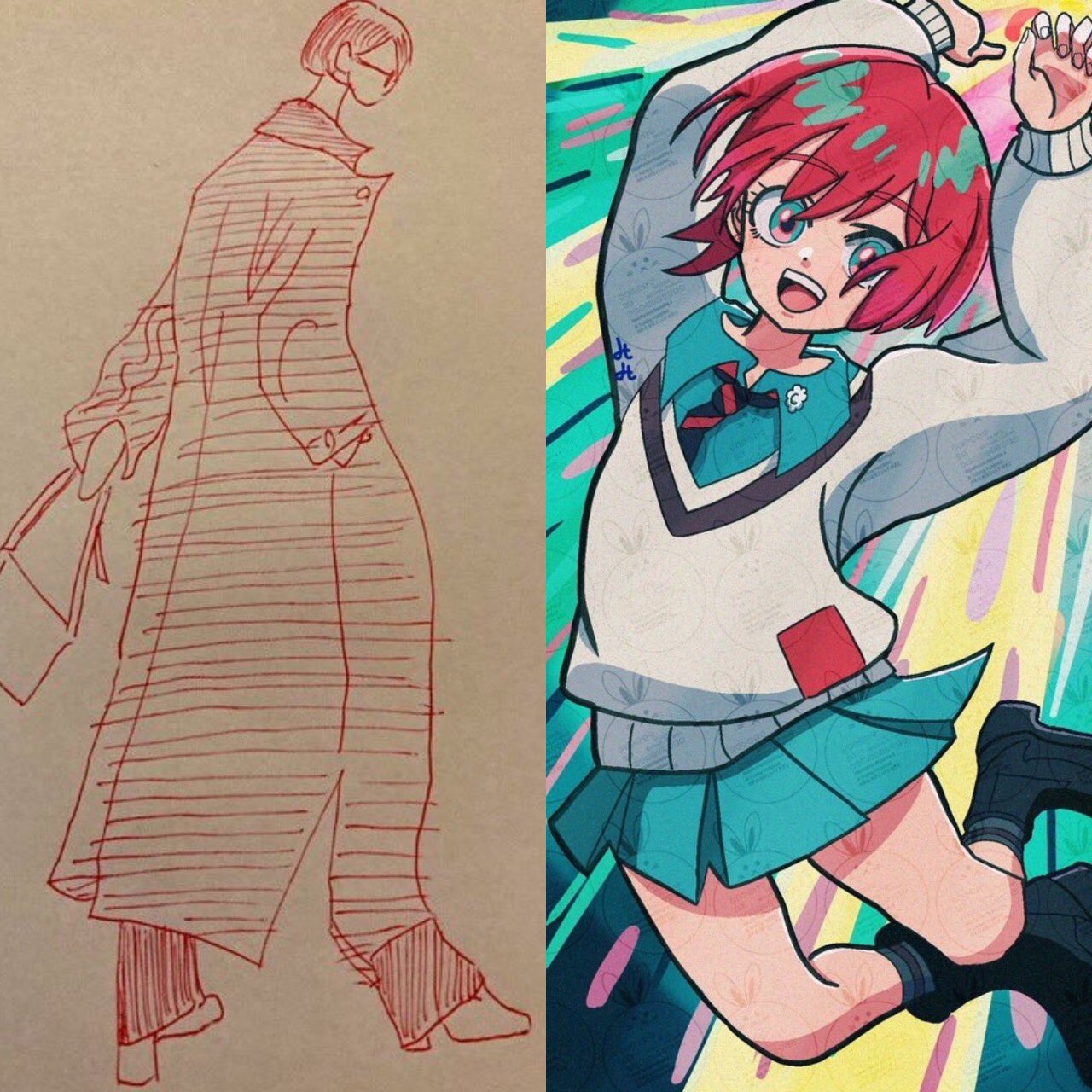 学校で頑張って描いた絵（3） みしみし3 on X: 
