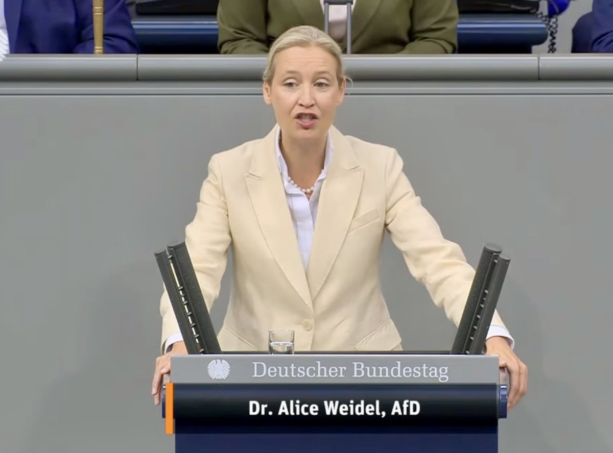 Zeitenspringer's tweet image. Die Wahrheit und nichts als die Wahrheit!
Alice Weidel bringt es auf den Punkt.
Super Rede heute im Bundestag.