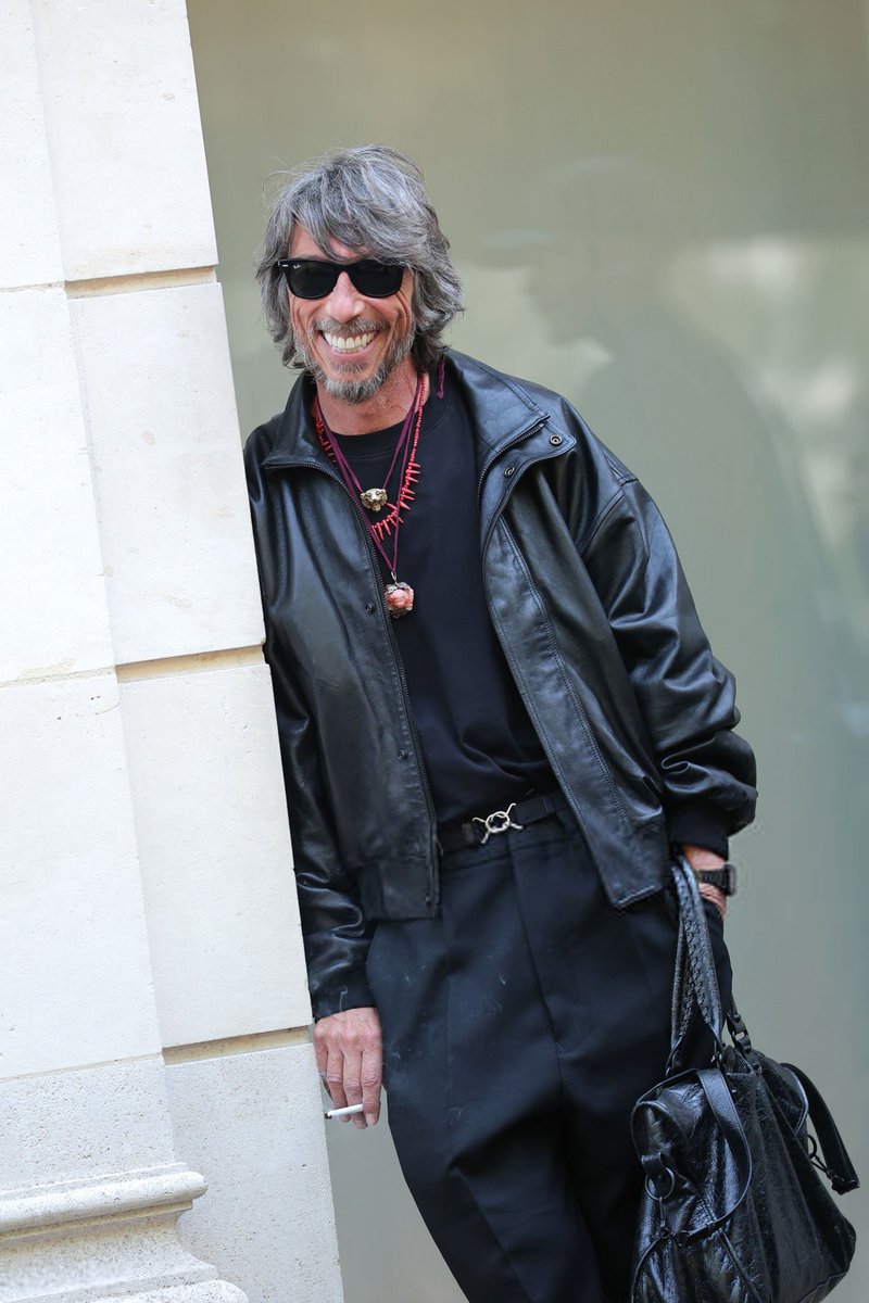 Pierpaolo Piccioli outside of the Balenciaga Couture show today