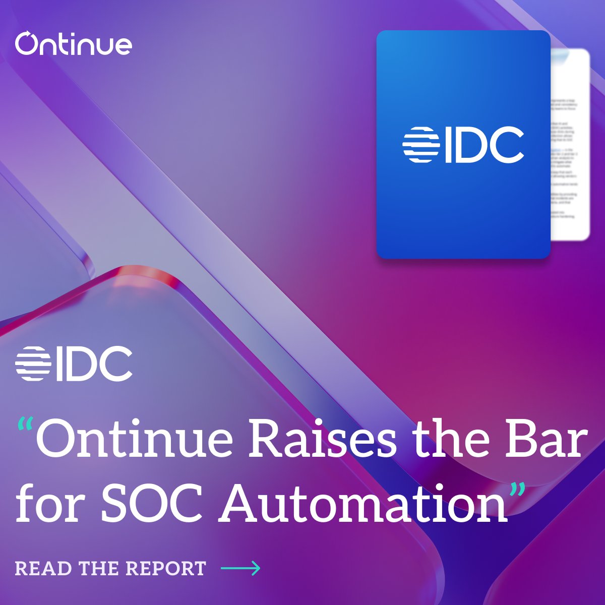 In the latest report, IDC highlights how Ontinue is raising the bar for SOC automation. It isn’t just about speeding up workflows — it’s about rethinking how security operations scale. Check out the IDC Link here : bit.ly/4kkzz45

#AgenticAI #IDC