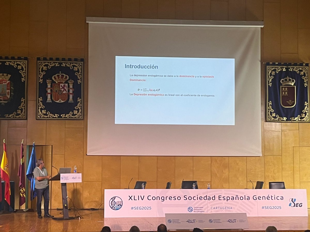 segenetica's tweet photo. Pasamos a la última sesión antes de la pausa para comer, nos espera #mejorageneticaanimal patrocinada por @idtdna, modera esta sesión Eva Armero. Como ponencia invitada tenemos a Luis Varona Aguado - Variabilidad genética en el fardo de consanguinidad https://t.co/RqvHbOhEBO