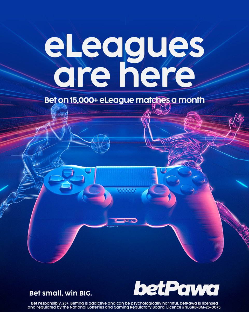 🚨 BREAKING: eLeagues are LIVE on betPawa!

🎮 Real players control real teams in eFootball &amp; eBasketball action.

⚽ 15,000+ matches/month

💸 Win Bonus &amp; Cashout included!

🔥 More thrills. More wins. More fun.

Read more here ➡️ bit.ly/4nEdQad