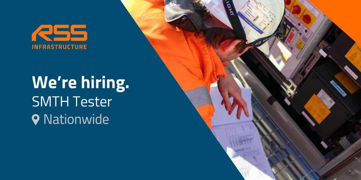 SMTH Tester
📍Nationwide

For more details and to apply, visit our careers page:
🔗 recruitment.rssinfrastructure.com/job/0bb10bf3-7…

Alternatively, contact Rebecca Clift:
📞 07436 348 293
📧 becky.clift@rssinfrastructure.com

#railjobs #Signalling