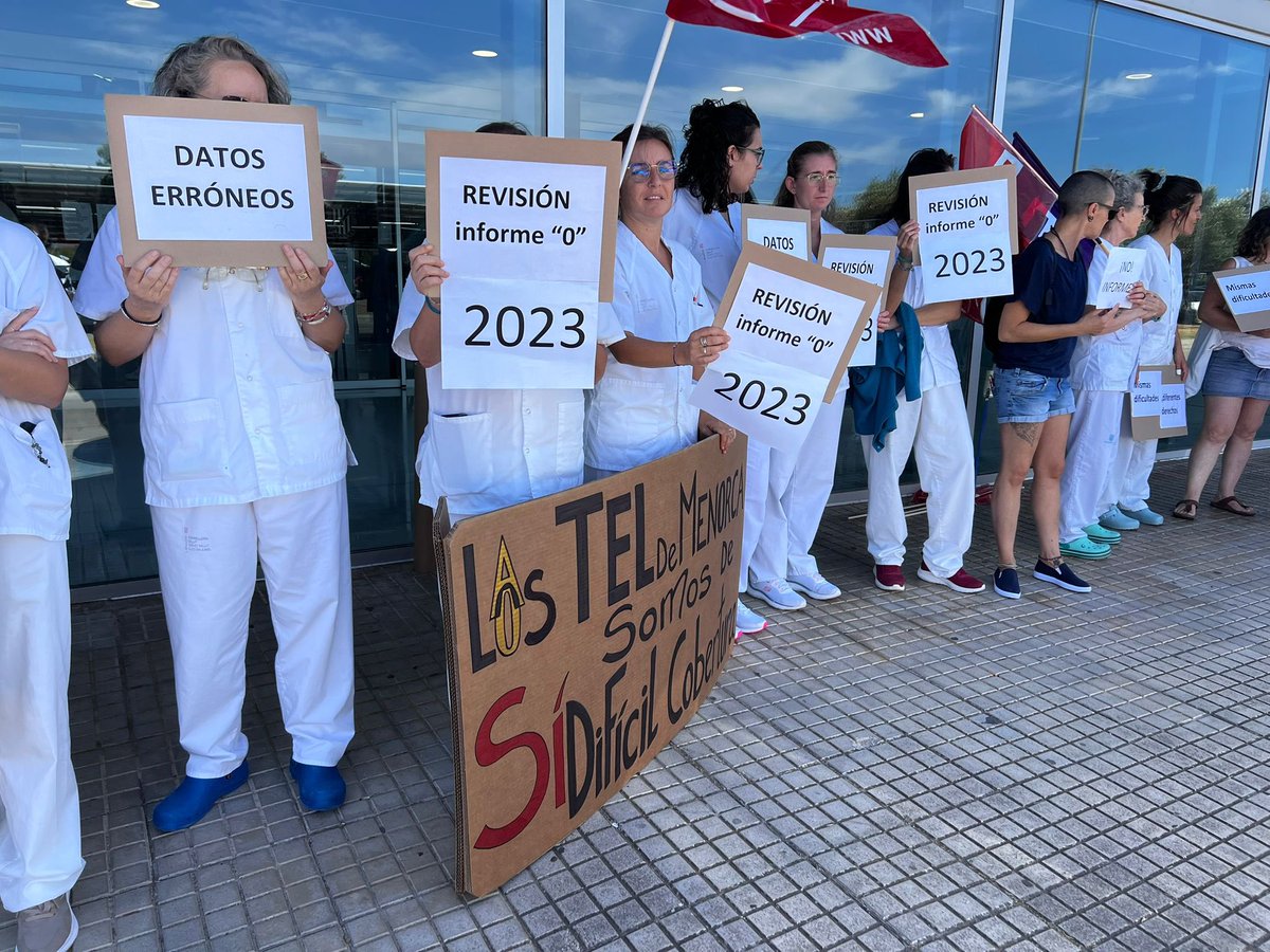 *USAE SE HA VUELTO A CONCENTRA HOY DIA 9 DE JULIO EN MATEU ORFILA POR EL PLUS SALARIAL PARA LOS PUESTOS DE DIFÍCIL COBERTURA*