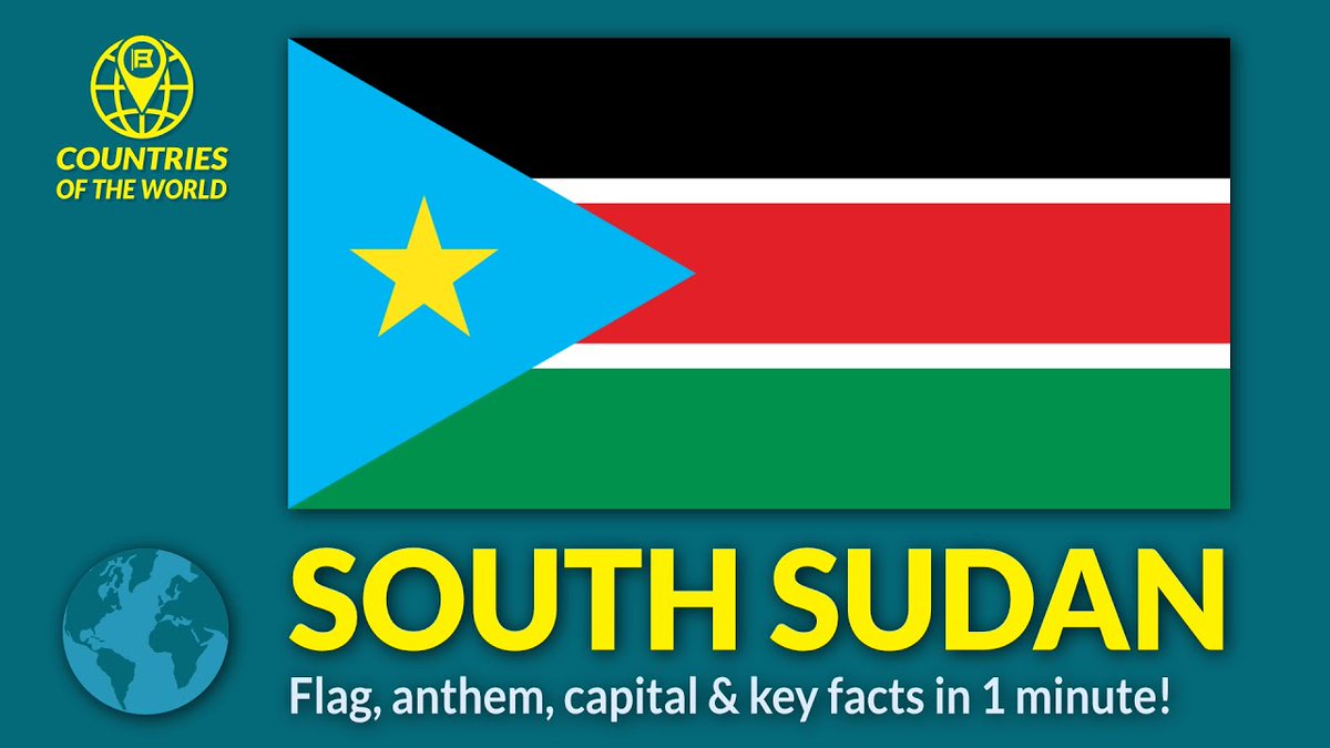 flags_book's tweet image. #9July is independence day in #SouthSudan. This national holiday marks independence from Sudan on July 9, 2011. Find out about all the countries on flagsbook youtube. #Flagsbook #9Jul #southsudanindependence #southsudanat14