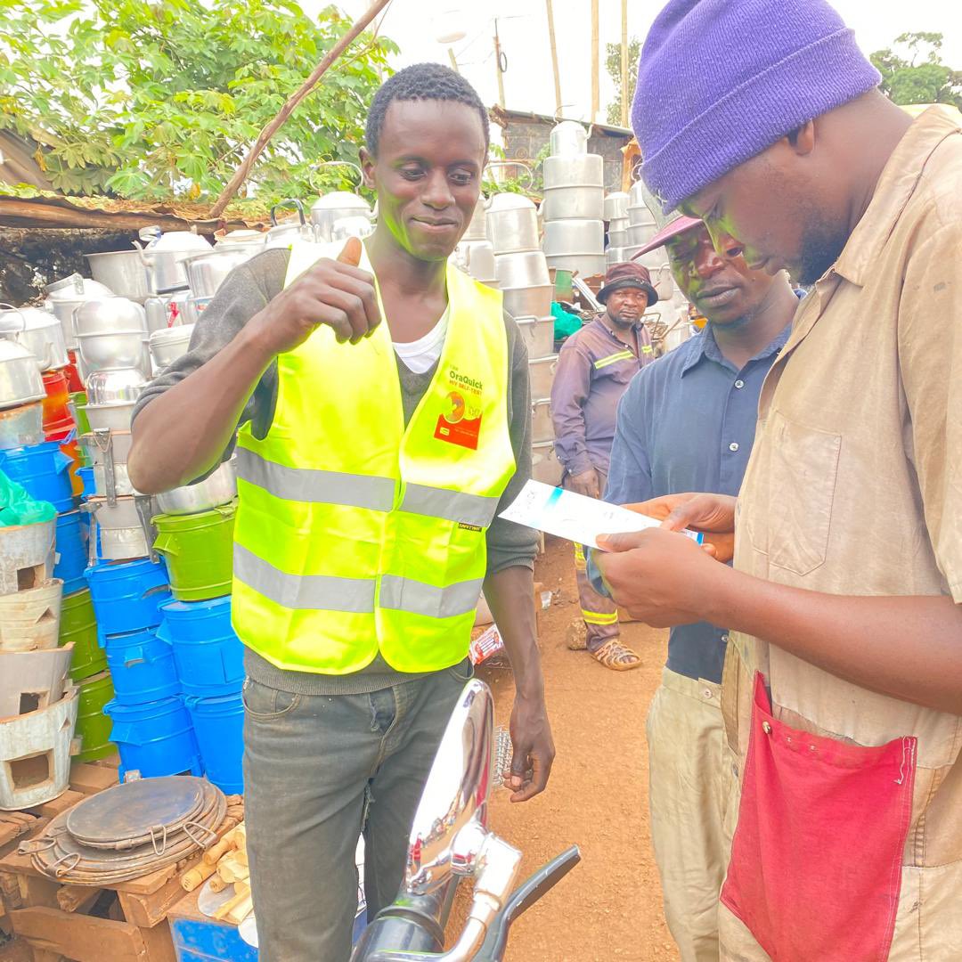 We’re live at Nakawa Market! 
Come learn more about the OraQuick HIV Self-Test …over 99% accurate, private, and easy to use.
✅ Free demos
✅ Free information
✅ Test at your own convenience

Stop by, ask questions, and take control of your health!

#OraQuickHIVSelfTest
