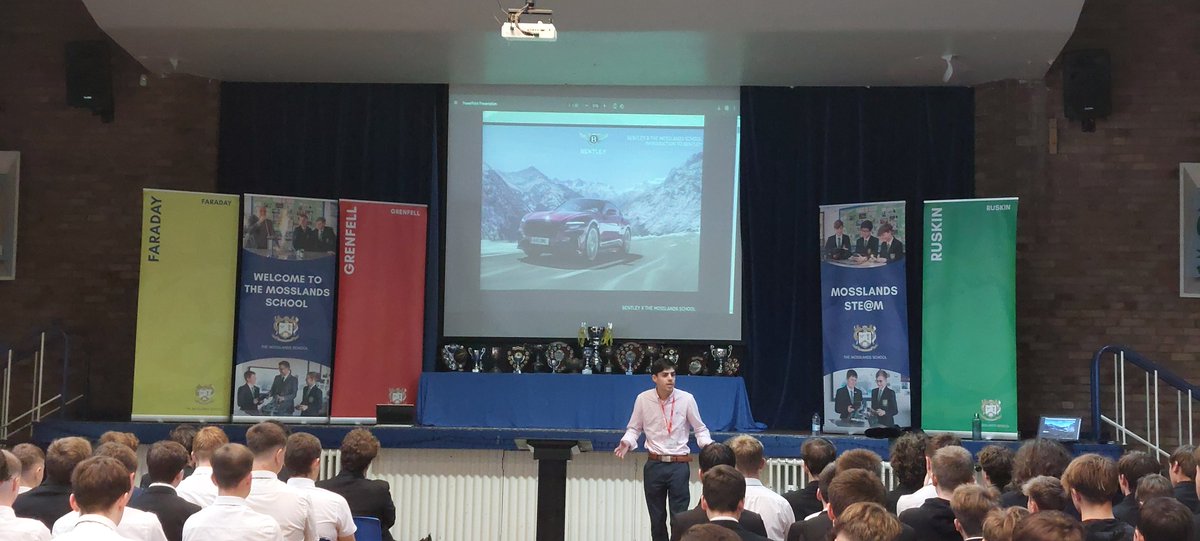 MosslandsSTEAM's tweet image. We seek excellence from our students & so we are immensely proud to have a role model par excellence for them to learn from. Today Bentley Motors are here to inspire our students to be the best engineers and persons they can be. @BentleyMotors @Mosslandsschool #STEMskillspieline