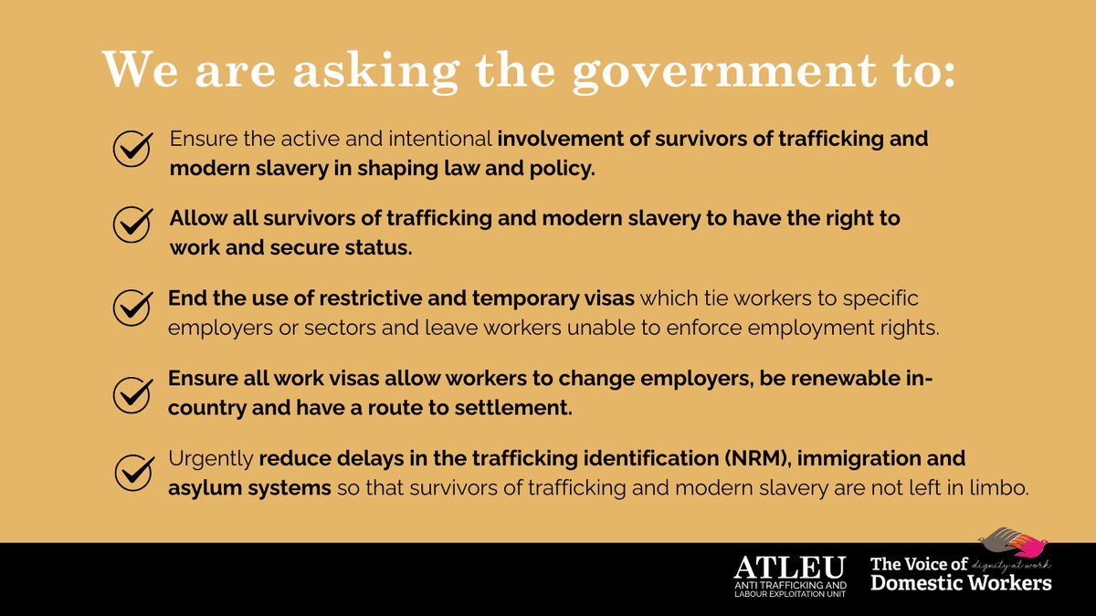 ATLEUnit's tweet photo. ‘We need a system that protects, not punishes those who come seeking safety and dignity.’ – ATLEU Changemakers

Today, ATLEU’s Changemakers are at the @UKHouseofLords  sharing their experiences and demanding change for survivors of trafficking and Modern Slavery. @thevoiceofdws https://t.co/cP4Cr66Fxn