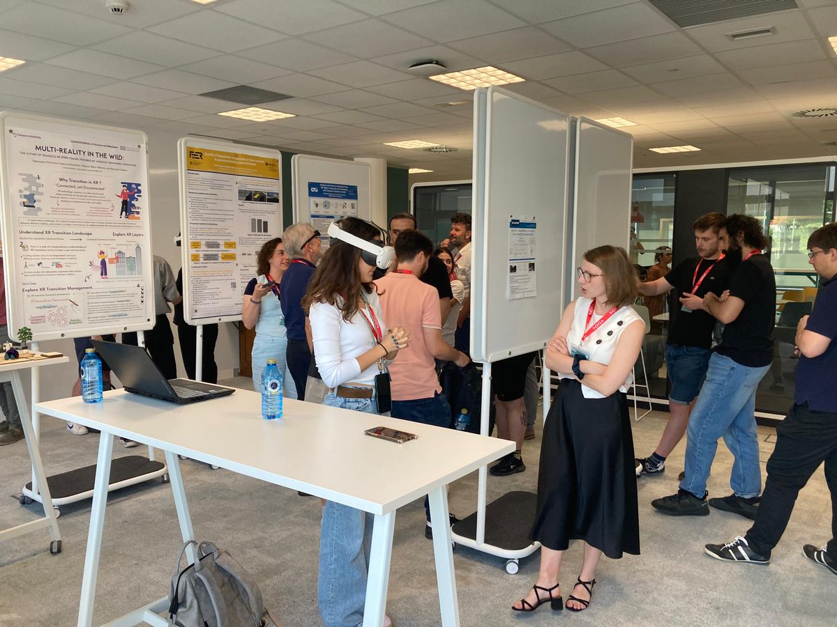 Summer School XRTX 2024 (@summerschool_xr) on Twitter photo Time to explore what others are building! At the 3rd #EURASIP Int. #SummerSchool2025 on #XR we dive into the #Posters & #Demos Session. Participants present their latest research & XR prototypes —
from cutting-edge interaction to immersive storytelling
#Research <a href="/eurasip/">EURASIP</a> <a href="/nokia/">Nokia</a> Time to explore what others are building! At the 3rd #EURASIP Int. #SummerSchool2025 on #XR we dive into the #Posters & #Demos Session. Participants present their latest research & XR prototypes —
from cutting-edge interaction to immersive storytelling
#Research <a href="/eurasip/">EURASIP</a> <a href="/nokia/">Nokia</a>