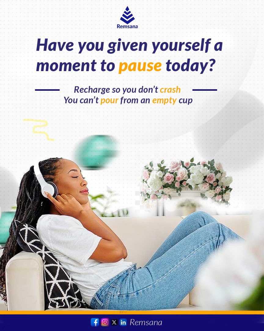 Have you paused today?
📌 Recharge so you don’t crash.
💡 You can’t pour from an empty cup.

Your productivity depends on your peace 🧘🏽‍♀️
Make time to refuel—your future self will thank you.

#SelfCareFirst #MidweekMotivation #RechargeMode #MentalReset #RemsanaWellness #YouMatter