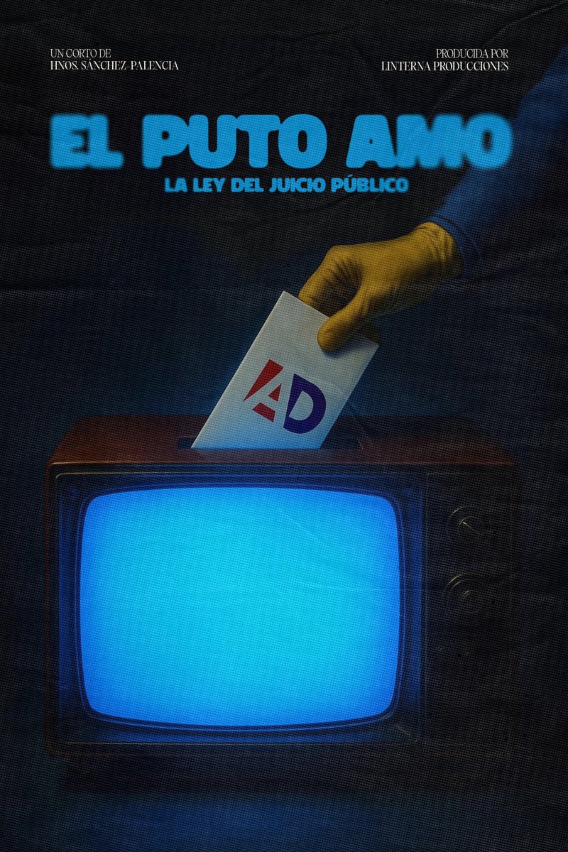 jrealizadores's tweet photo. ⭐⭐¡Día de presentación!⭐⭐ Sumamos a nuestro #catálogo un nuevo #cortometraje. Aquí os compartimos el cartel de 'El puto amo'📽️🎞️, una obra distópica escrita y dirigida por los Hermanos Sánchez-Palencia. ¡Nos vamos de #festivales!🌎🚌

Aquí más info👇😉
https://t.co/okSpmL6vI8 https://t.co/nrVP3kX67U