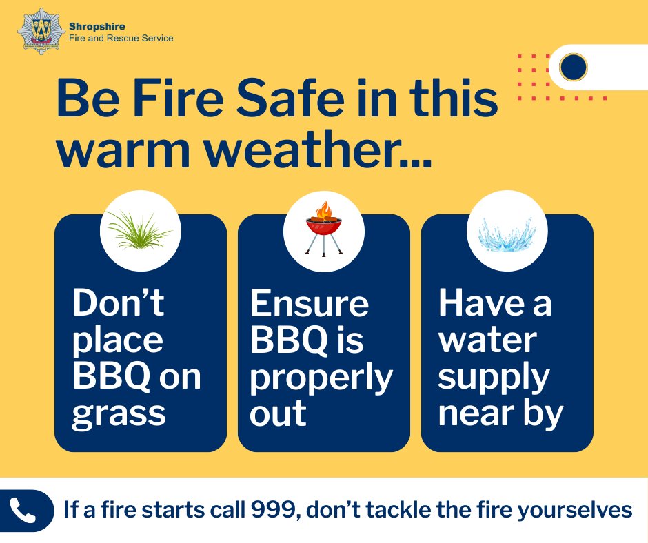 Ensure that you are fire safe in this warm weather🙌

It's important to ensure you are using and disposing of BBQ'S correctly🌭 🌞

Follow our simple steps to have fun safely. For more information visit our website📍