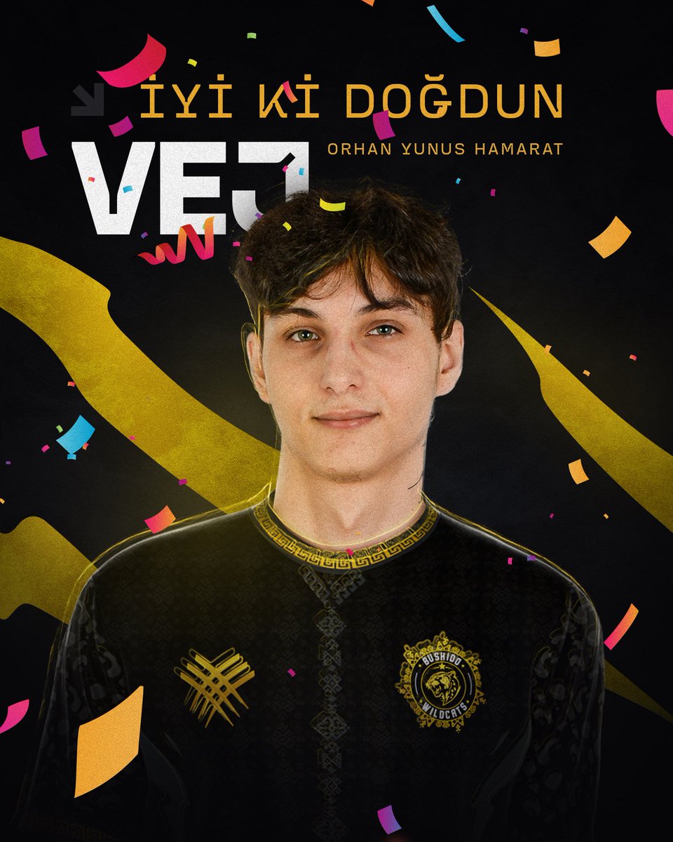 Bugün Counter-Strike 2 takımımızın değerli oyuncusu Orhan ''Vej'' Hamarat'ın doğum günü. Kendisine en içten dileklerimizle sağlıklı, mutlu ve başarılarına başarı kattığı nice yaşlar diliyoruz👌🏻👐🏻

#Wild4Bushido #BW