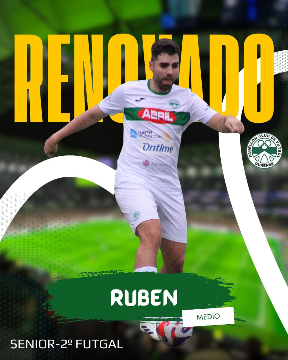 pabelloncf's tweet photo. 𝗦𝗘𝗡𝗜𝗢𝗥 | 𝗧𝗲𝗺𝗽𝗮𝗱𝗮 𝟮𝟱-𝟮𝟲
🤝 Rubén Gómez seguirá un ano máis de branquiverde
¡Grazas pola confianza! 🤍💚
#forzapabe #adnpabe #SomosPabe #futbolbase #futbol https://t.co/LVxoyft18p
