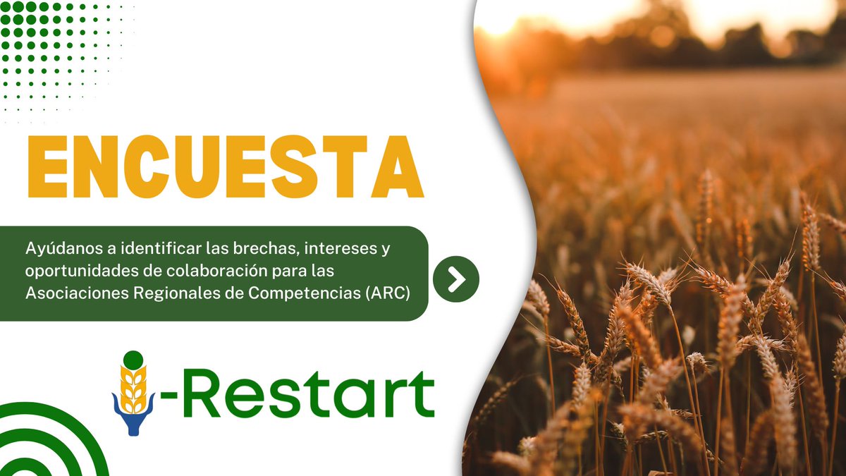 CoopsAgroES's tweet image. Desde el proyecto #IRESTART estamos creando una estrategia para mejorar las competencias del sector agroalimentario en Europa 🌍 La iniciativa está enmarcada en el #PactForSkills del que formamos parte
¡Tu opinión importa! 👇👇
qualtricsxm8v7kn7wjz.qualtrics.com/jfe/form/SV_bj… #reskilling #upskilling