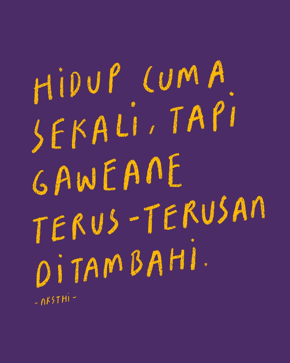 Nanti Kita Sambat Tentang Hari Ini tweet media