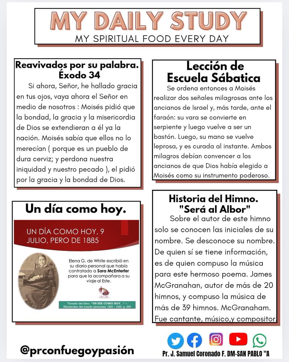 Mi diario estudio.      Mi alimento espiritual de cada día.!!!