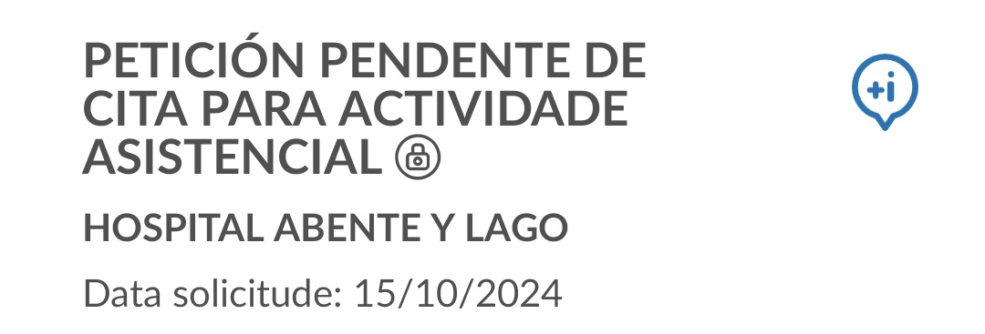 Ainda esperando que me den cita pra a miña próxima revisión bianual 🥰