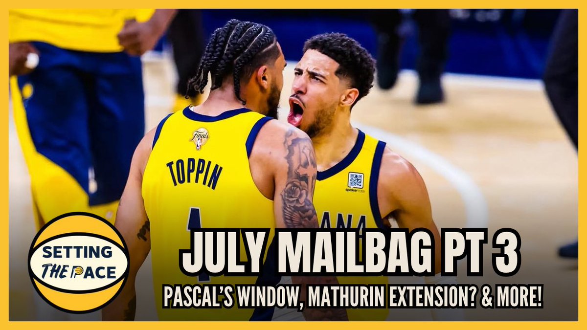🔥NEW EPISODE🔥

<a href="/_Facci/">Facci</a> &amp; I answer the final questions from the July Mailbag!

-Pascal’s Window
-Mathurin Extension?
-Was Myles least important starter?
-FAs Ben Simmons &amp; Isaiah Thomas
-Did Bucks do Pacers dirty?
-How does play style change next year?

🔗linktr.ee/settingthepace