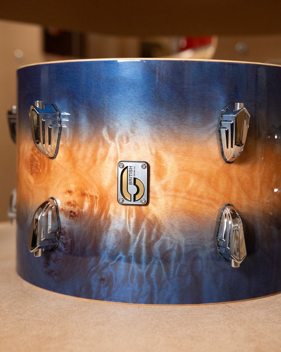 britishdrumco's tweet photo. A masterpiece from our Founder's Reserve collection π₯
Peveril Shore π is an exceptional drum set that features Grade A Scandinavian Birch and Quilted Maple shells.
Dive in here: https://t.co/8gHp2NBGVR
#peveril #madeinbritain #foundersreserve #drumkit #drumset #factorylife https://t.co/5gI1kx9d7c