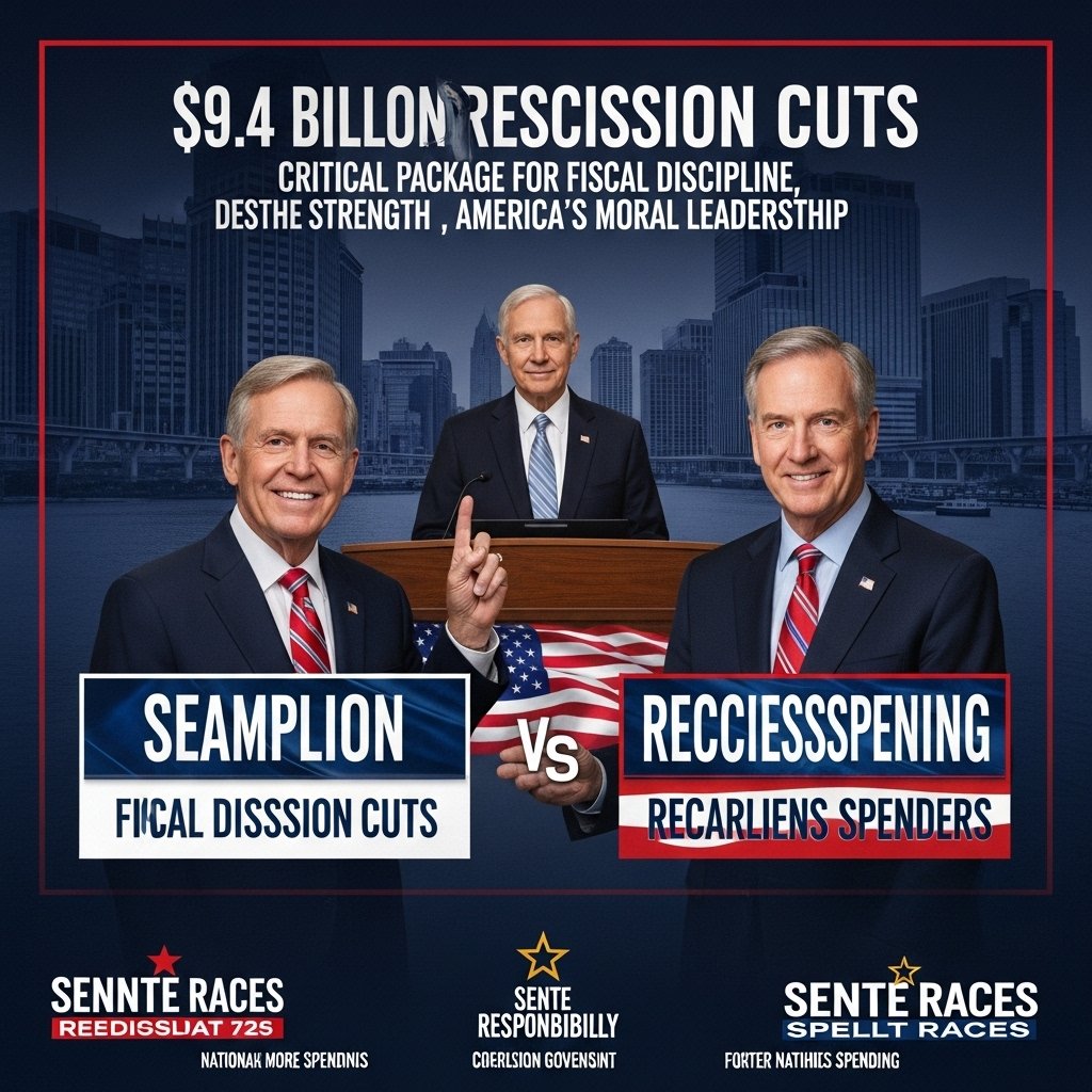 Buzzclick (@buzzclick11) on Twitter photo > Senate races heat up as GOP pushes \$9.4 B in rescission cuts—stacking fiscal discipline, defense strength & moral leadership for America’s revival. Transparent, tight government = brighter future! 🇺🇸 #MAGA #FiscalResponsibility #LimitedGov #AmericaFirst > Senate races heat up as GOP pushes \$9.4 B in rescission cuts—stacking fiscal discipline, defense strength & moral leadership for America’s revival. Transparent, tight government = brighter future! 🇺🇸 #MAGA #FiscalResponsibility #LimitedGov #AmericaFirst