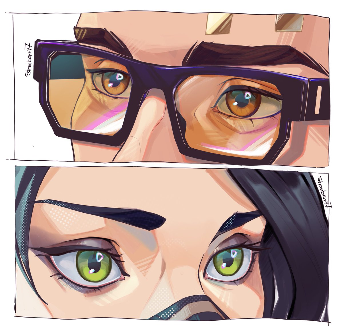 Strawberry79's tweet image. Lovers' gaze
#VALORANT #Viper #Chamber #ValorantArt