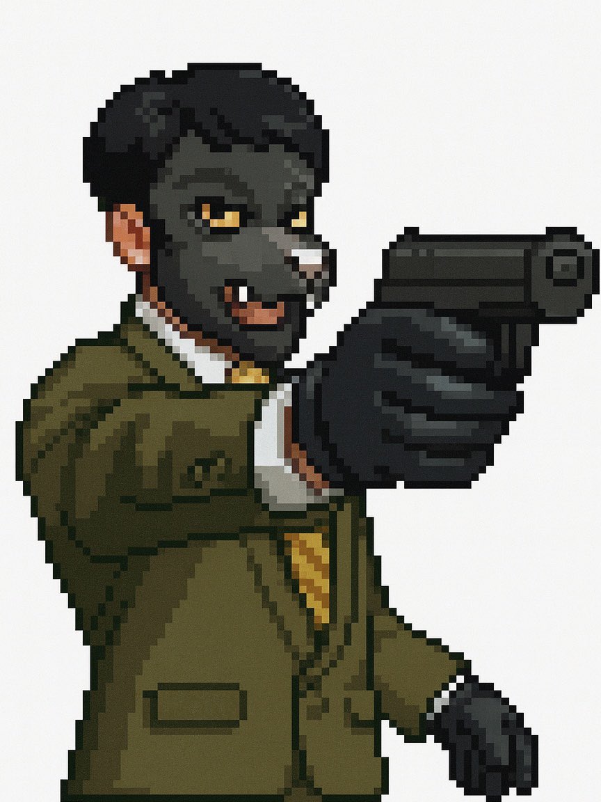 「流行りのドット絵をChatGTPに描いてもらったヨ。」|Takeo Hayashi ペーパークラフト作家のイラスト