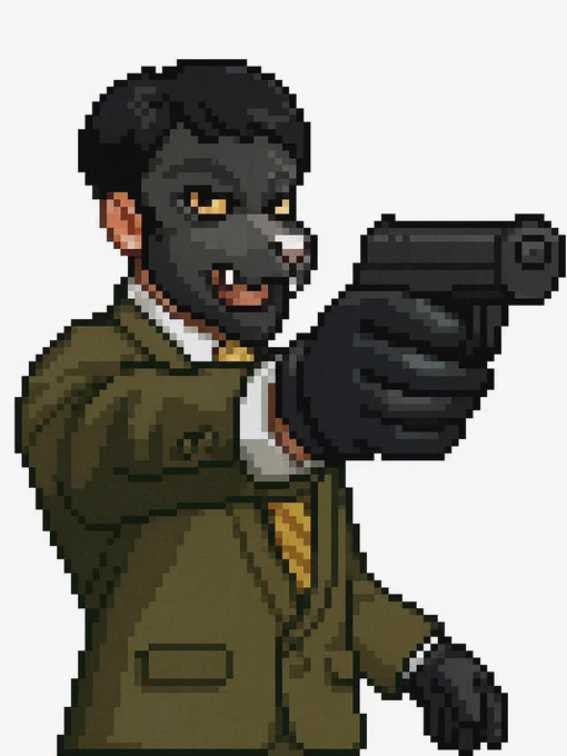 流行りのドット絵をChatGTPに描いてもらったヨ。