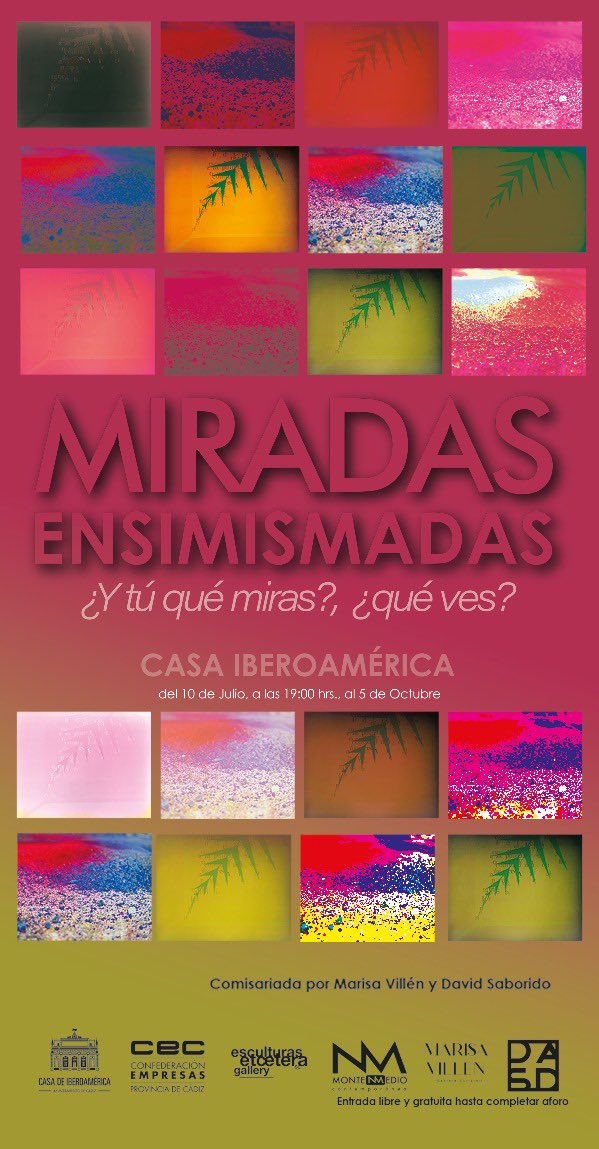 CIberoamerica's tweet photo. “Miradas ensimismadas”, la exposición comisariada por @MarisaVillen y @davidsaborido, te enseñará a ver, y sobre todo a comprender el arte contemporáneo.

Inauguramos mañana, jueves, día 10 de julio, a las 19:00 horas. https://t.co/PjRKEP3ziW