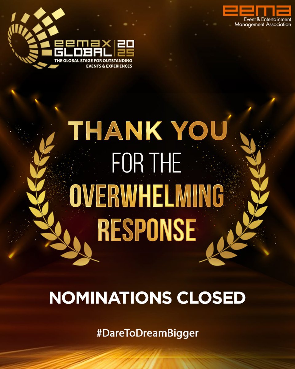 Although nominations have closed, the real celebration is just getting started. 

Get ready for an unforgettable experience from August 1st to 3rd at the Fairmont Udaipur Palace.

Register at: events.eemaindia.com/reg-events/gjd…

#EEMAXGlobal2025 #DareToDreamBigger #TakingIndiaToTheWorld