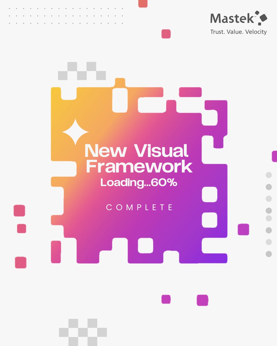 Mastekltd's tweet photo. We’ve been crafting more than just a new look — we’ve been shaping a whole new way to see us.
And now, it’s almost time to reveal it.
#Mastek #MastekWorld #MasktekReloaded #DigitalTransformation #BigRevealSoon #VisualUpgrade #DigitalRevamp https://t.co/XEHBCgS1FL