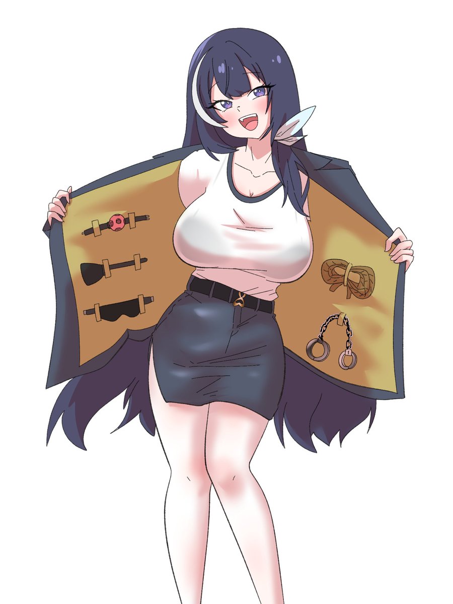 #Myoment
자켓 열고 내용물을 보여주는 미묘님