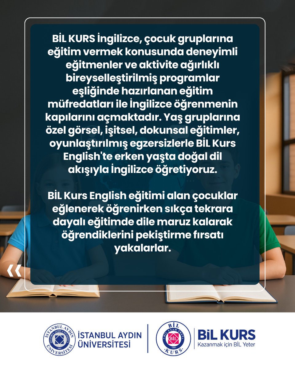BİL Kurs (@bilkurs) on Twitter photo Yabancı Dilde Güçlü Başlangıç,
Kolej Düzeyinde İngilizce Eğitimi BİL Kursta!
<a href="/IAUKampus/">İstanbul Aydın Üniversitesi</a> <a href="/iautanitim/">İAÜ Halkla İlişkiler ve Tanıtım</a> Yabancı Dilde Güçlü Başlangıç,
Kolej Düzeyinde İngilizce Eğitimi BİL Kursta!
<a href="/IAUKampus/">İstanbul Aydın Üniversitesi</a> <a href="/iautanitim/">İAÜ Halkla İlişkiler ve Tanıtım</a>