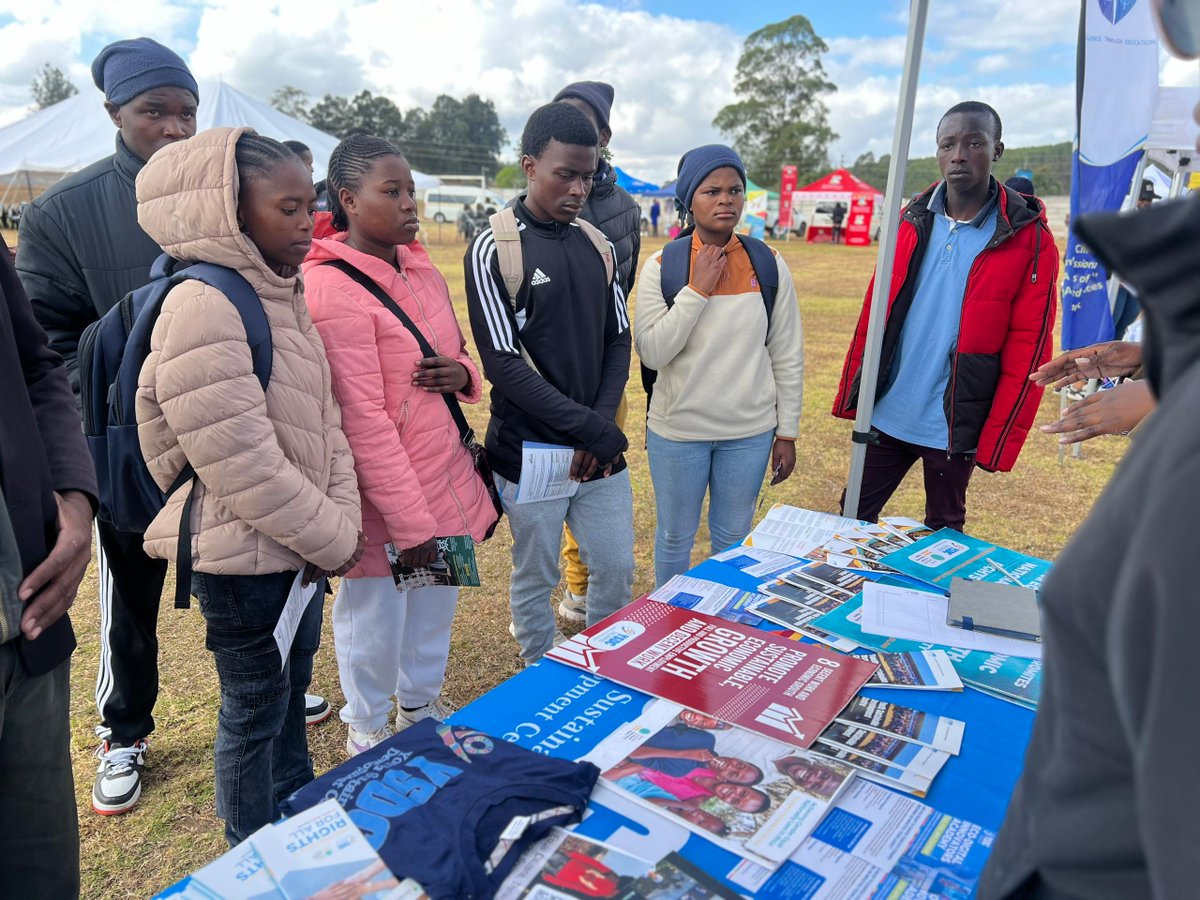 YSDCEswatini's tweet photo. YSDC participated in the National Career Expo in Mbabane and Pigg's Peak. We connected with young minds, sharing vital insights on #GreenSkills & #DigitalSkills fostering #ActiveCitizenry & #ResilientCommunities, and championing the #SDGs. https://t.co/aAfuR63HzX