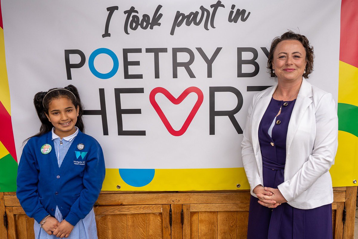 CMcKinnellMP's tweet image. Lovely to join @poetrybyheart’s National Poetry Recitation Competition to see some of our most talented children perform their favourite poem.
As Schools Minister I’m proud to say we’re continuing to fund this programme for another year and supporting its positive outcomes.