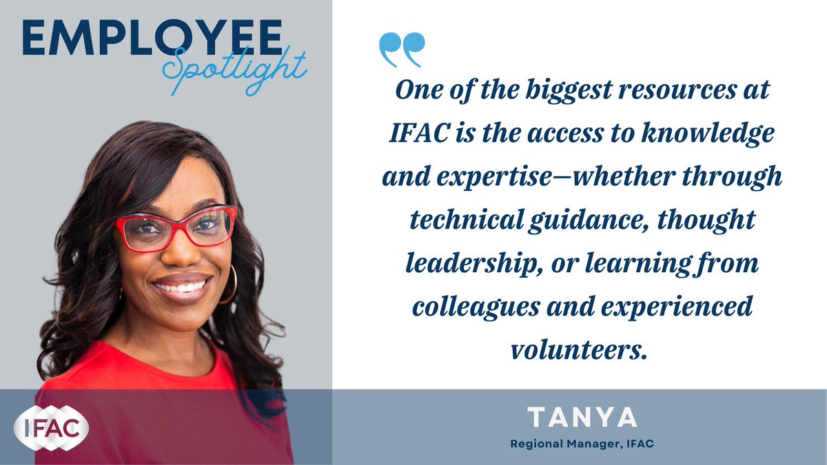 IFAC's tweet image. 🌟 Employee Spotlight: Meet Tanya! 🌟
Attracted to IFAC for its global reach and the opportunity to work with PAOs at an international level, Tanya strives to build meaningful connections to support the profession worldwide.
Read more about Tanya here: bit.ly/MeetTanyaMusum…