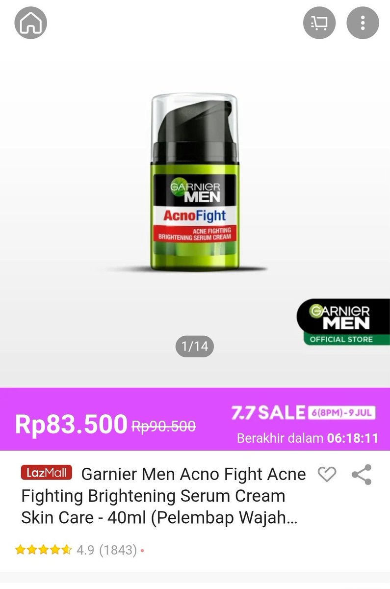 Gaiss ayoo.. Hari ini Hari Terakhir Lazada77 Sale. Buruan biar dapet voucher Diskon Brand s.d 85% lazada.co.id/products/-i710…