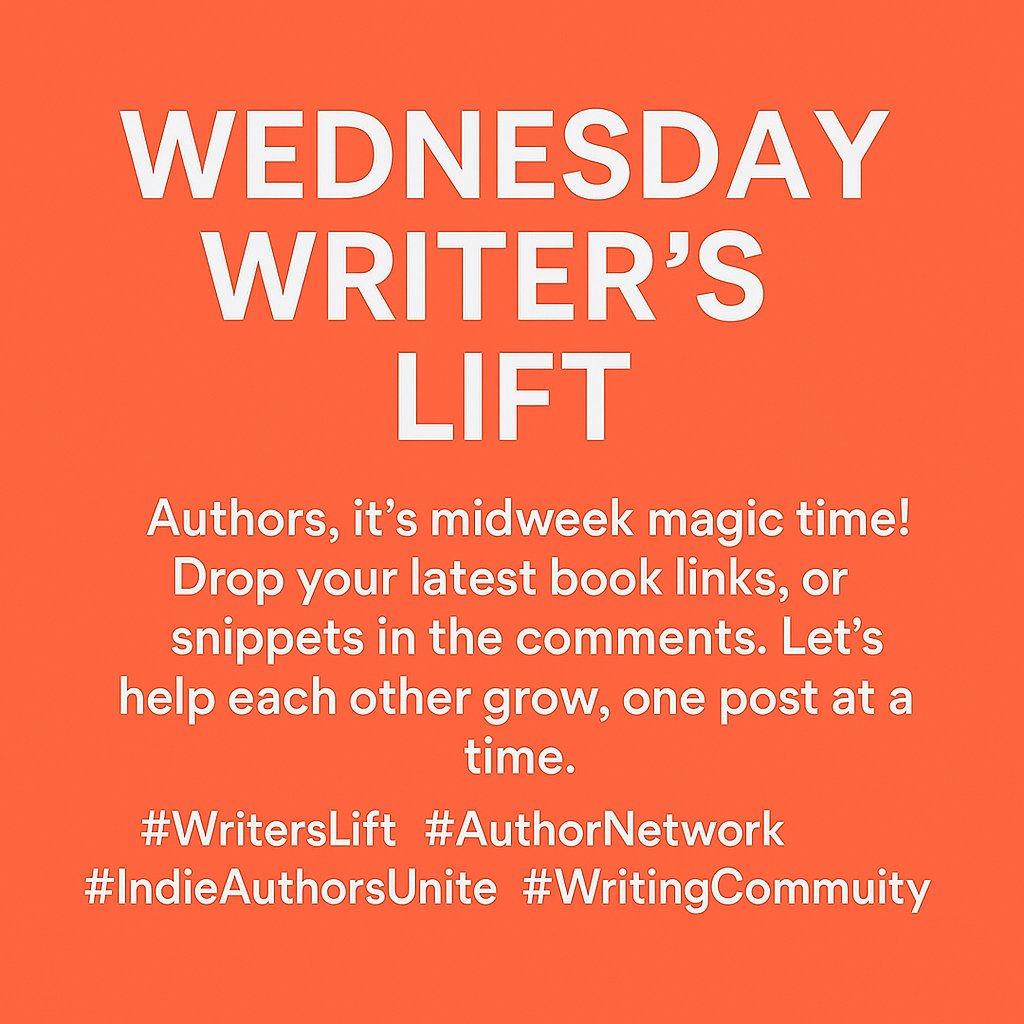 FrankSteve89948's tweet photo. π Authors, it's midweek magic time!
Drop your latest book links, updates, or snippets in the comments.
Letβs help each other grow, one post at a time.
#WritersLift #AuthorNetwork #IndieAuthorsUnite #WritingCommunity #BookPromoDay https://t.co/LMJPYGPE5f