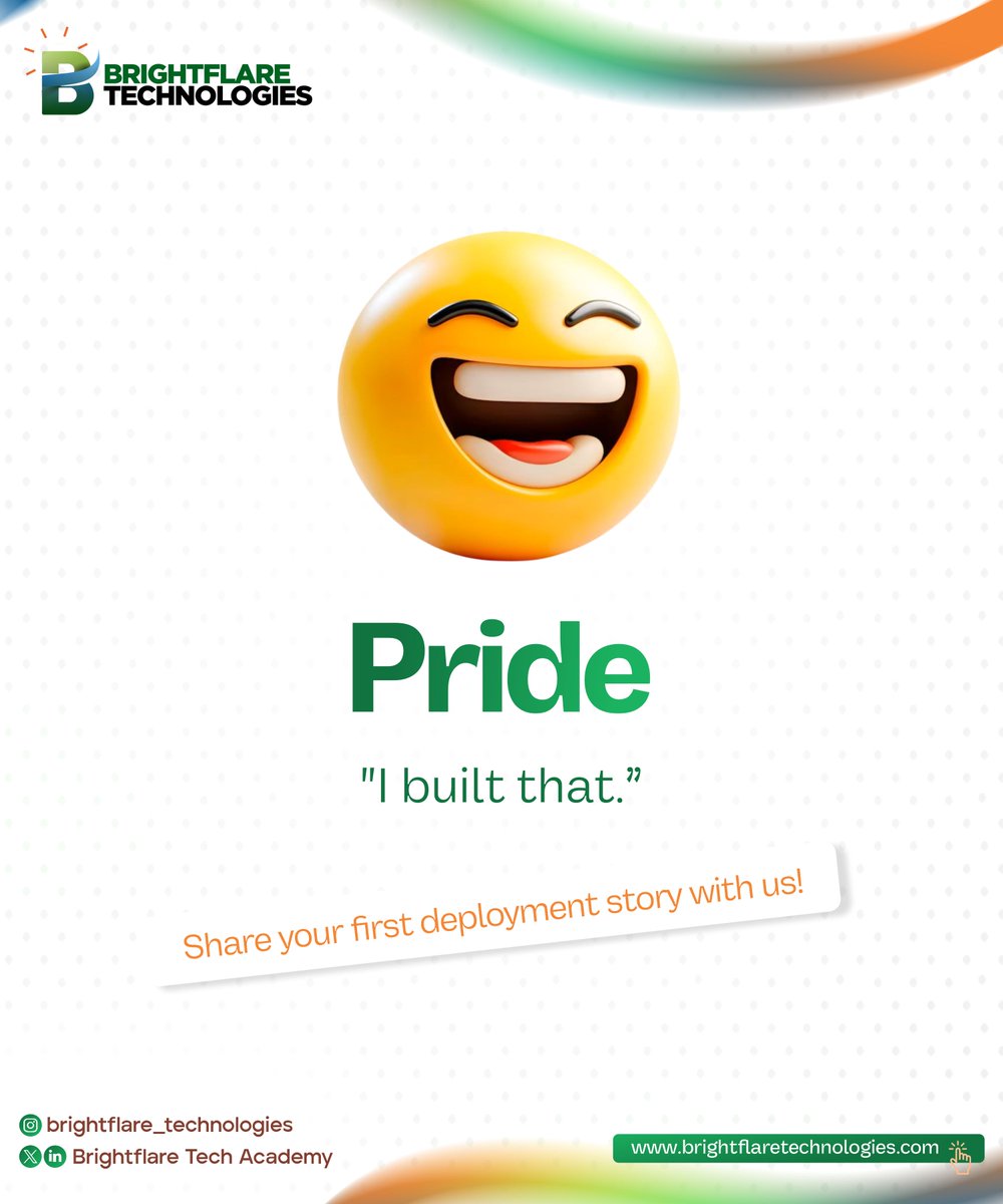 BrightflareTech's tweet image. Relief: &quot;It&apos;s live!&quot;

Pride: &quot;I built that.&quot;

Share your first deployment story with us!

#BrightflareTech #DevJourney #FirstDeployment #TechLife